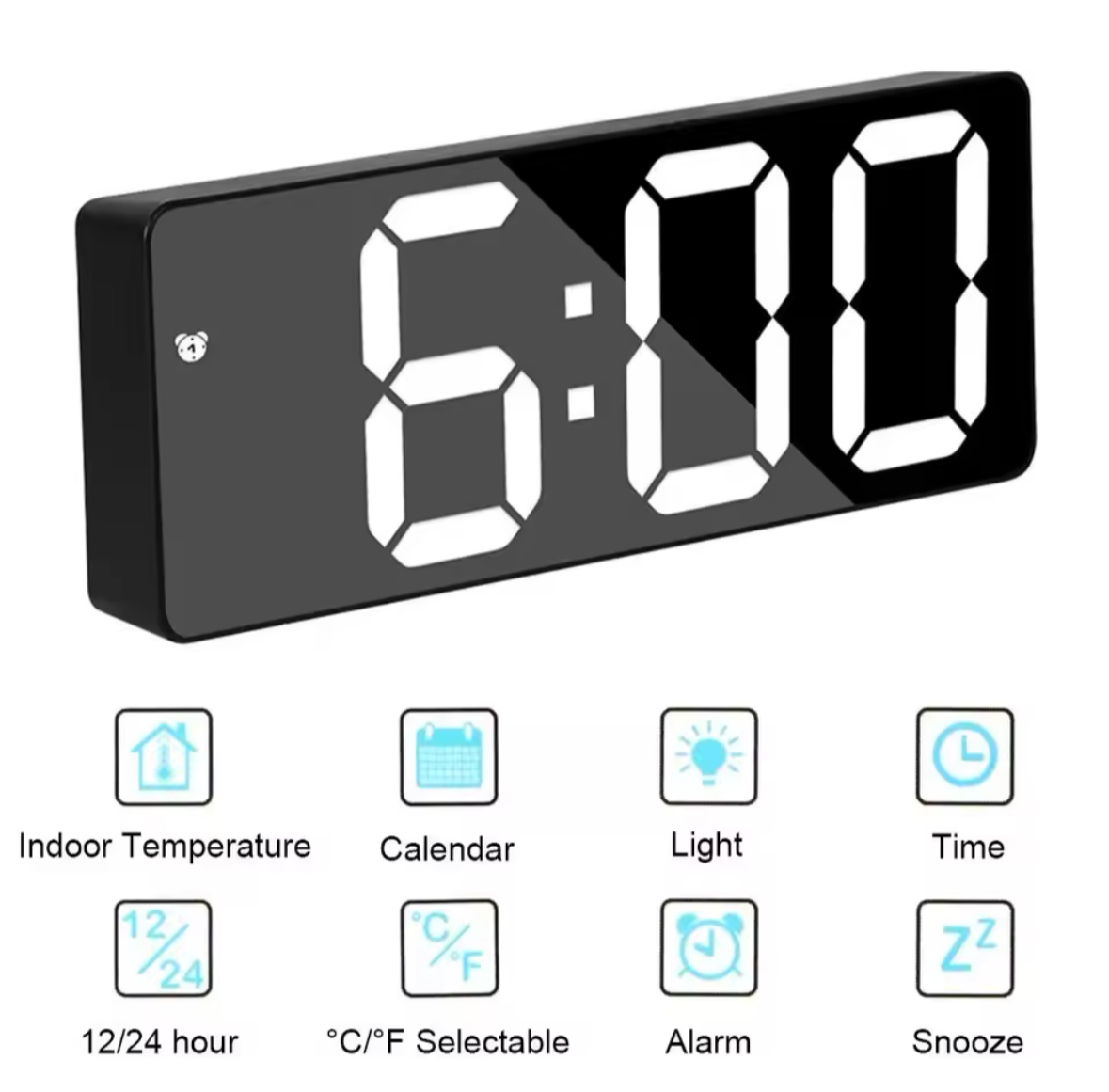 Horloge numérique miroir