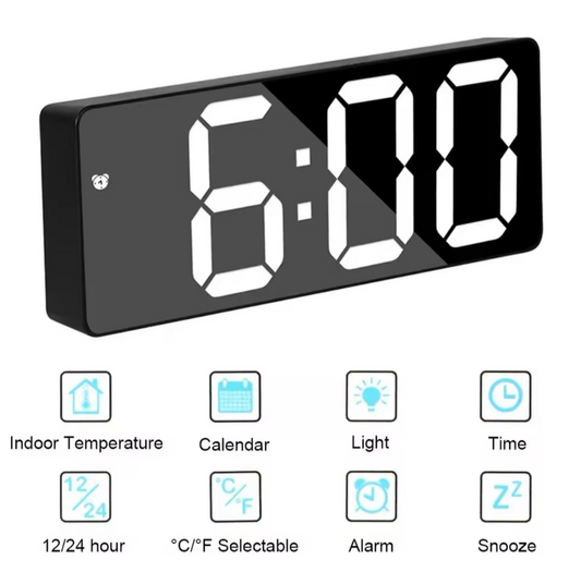 Horloge numérique miroir