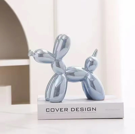Figurines de décoration de chien type ballon