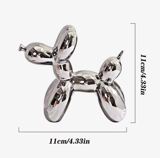 Figurines de décoration de chien type ballon